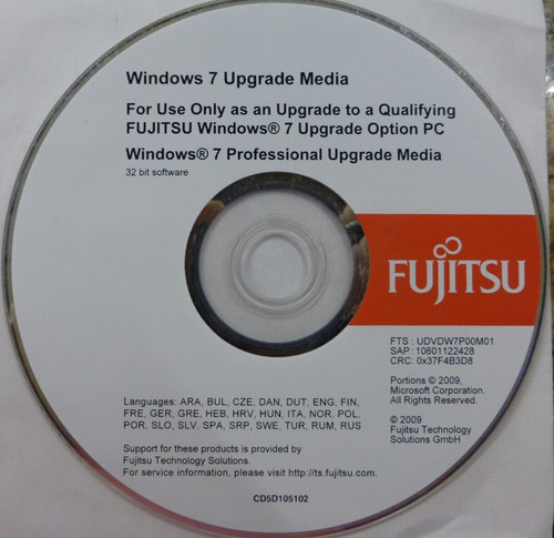 Fujitsu windows upgrade - windows,